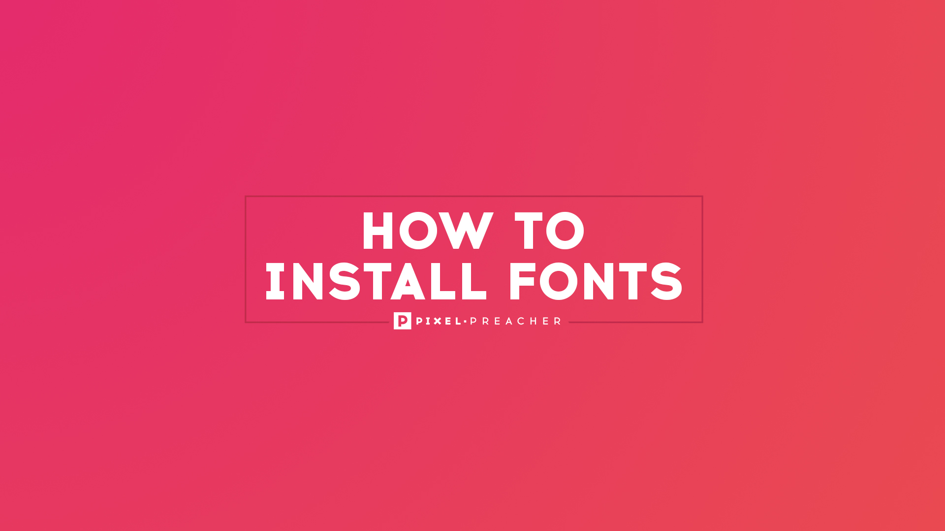 Install Fonts Photoshop 6