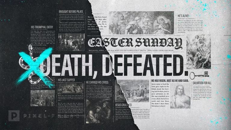 Death Defeated Sermons Series Graphics