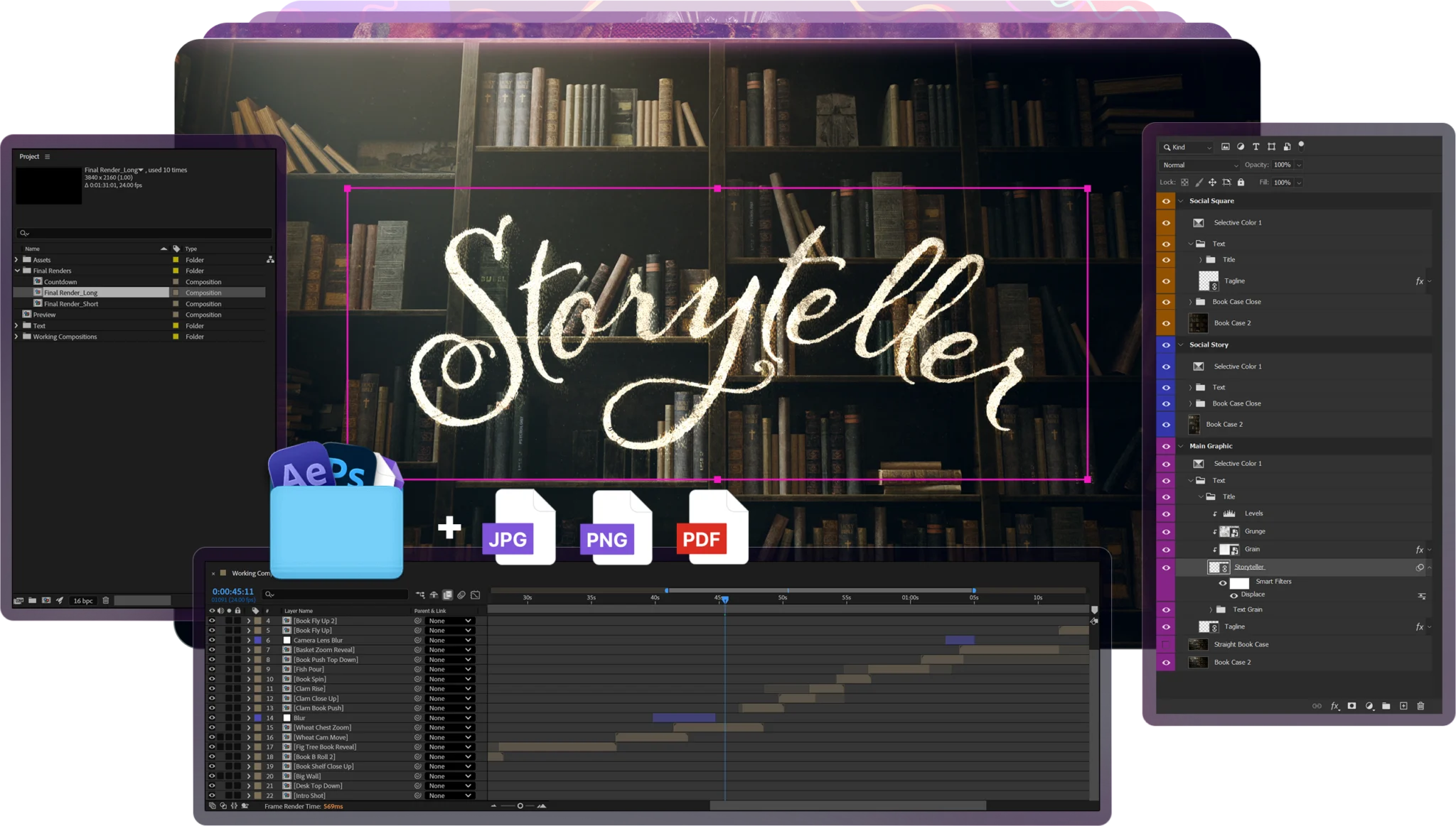Editable sermon series graphics you can customize in Photoshop and After Effects